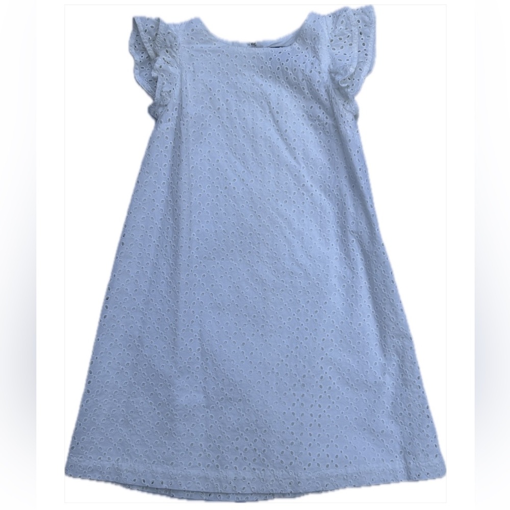 Polo Ralph Lauren White Eyelet Girls Dress Size 8